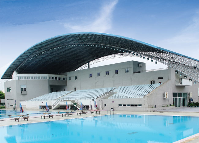 银川游泳馆网架